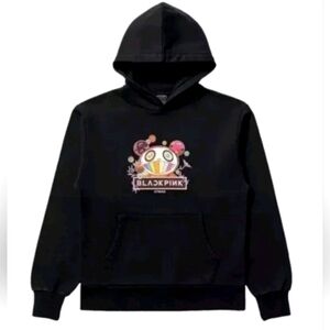 BLACKPINK x Takashi Murakami Flowers Hoodie BLK-XS New in bag with tags